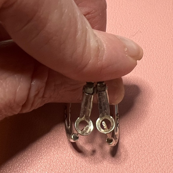 Brighton Silver Minimalist Hoop Earrings - Picture 5 of 6